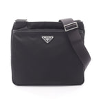 Prada Shoulder Bag Re-Nylon 2 Vh1182 Dmhf 0002 Nero Nylon Saffiano Leather