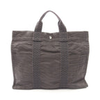 Hermes Tote Her Line MM Gray Canvas