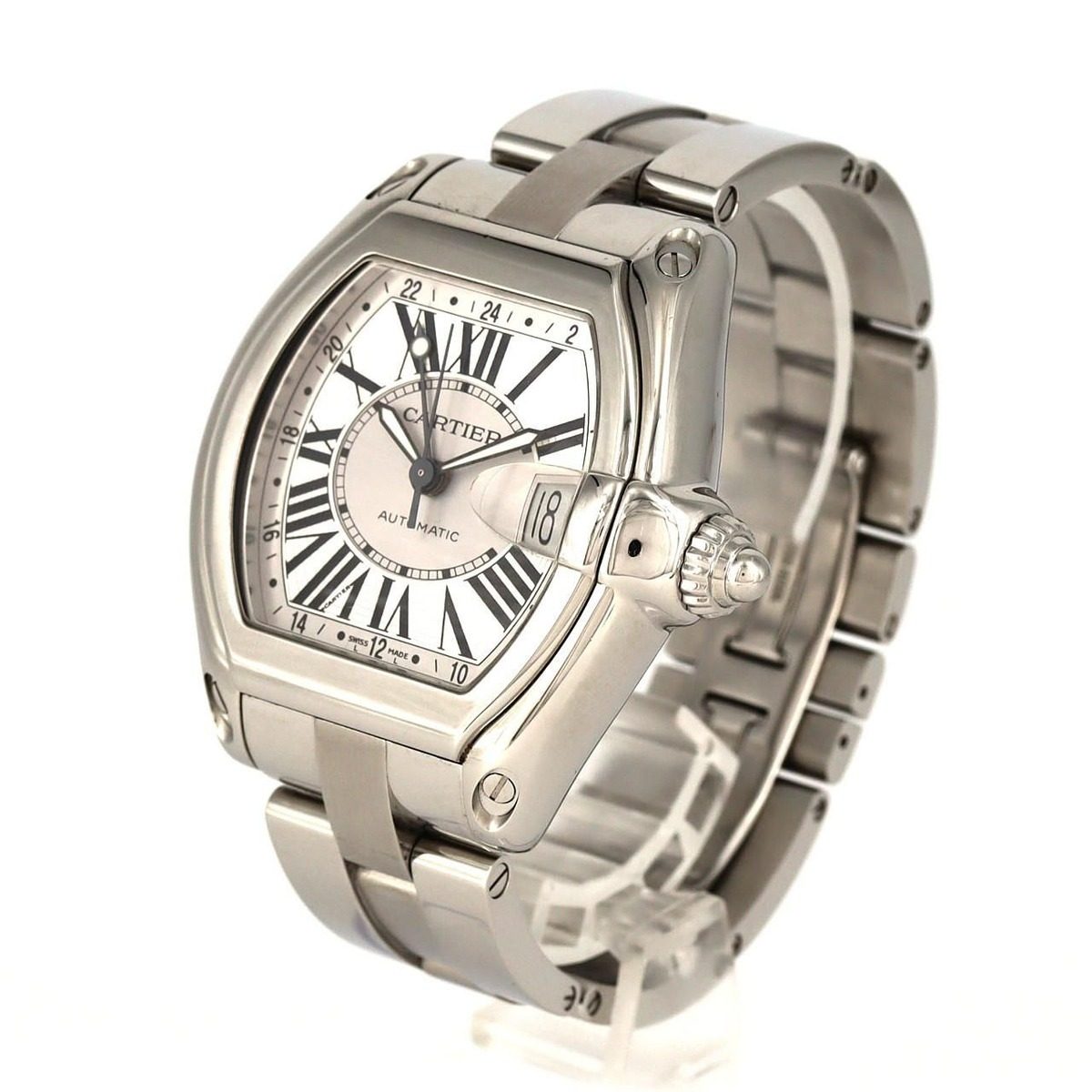 Cartier Roadster Gmt XL SS Automatic Winding Watch — view 2