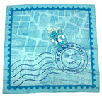 Hermes Carre 90 Silk Scarf de Passage a Paris Blue Box — view 2