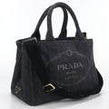 Prada 2-Way Canapa Tote Cotton Canvas