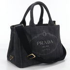 Prada 2-Way Canapa Tote Cotton Canvas