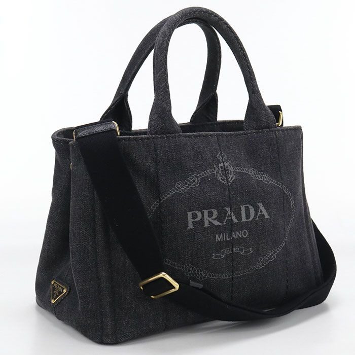 Prada 2-Way Canapa Tote Cotton Canvas