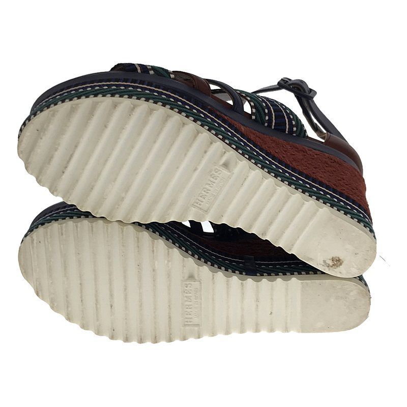 Hermes 2018 SS Roma Espadrille Sandals 35 Multi — view 5