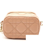 Dior Lady Vanity Shoulder Bag Mini Pink Leather Gold — view 6