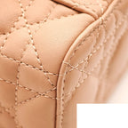 Dior Lady Vanity Shoulder Bag Mini Pink Leather Gold — view 8