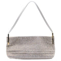 Saint Laurent Yves Suzanne Pave Crystal Satin Leather Shoulder Bag