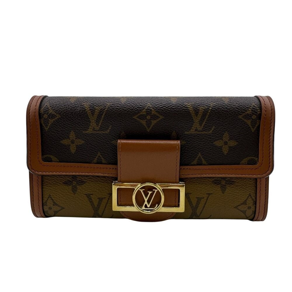Louis Vuitton Portefeuille Sarah Long Wallet Brown