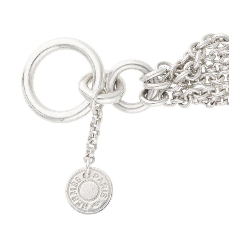 Hermes New Farandole Silver Bracelet St — view 5