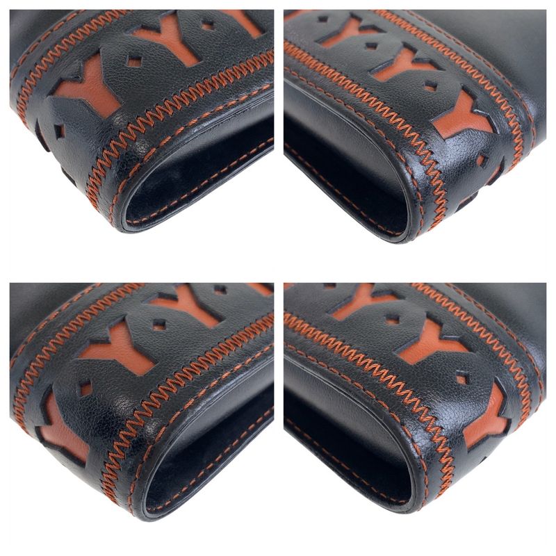 Yves Saint Laurent Vintage Y Cutout Black Orange — view 4