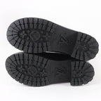 Louis Vuitton Splash Line Monogram Rubber Rain Boots Long Black — view 6