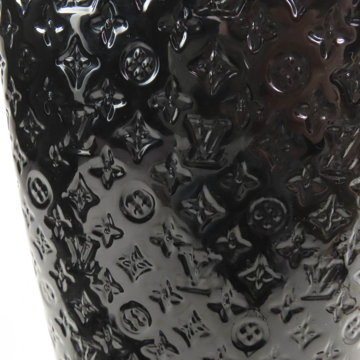 Louis Vuitton Splash Line Monogram Rubber Rain Boots Long Black — view 8