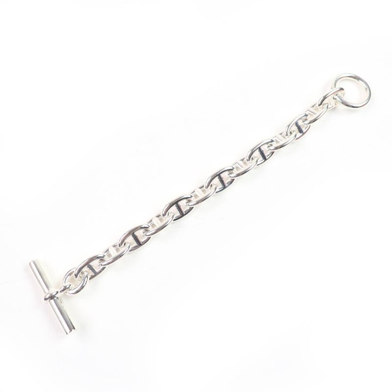 Hermes 2024 Chaine D'ancre MM AG 925 13 Frames Bangle Bracelet Silver — view 4