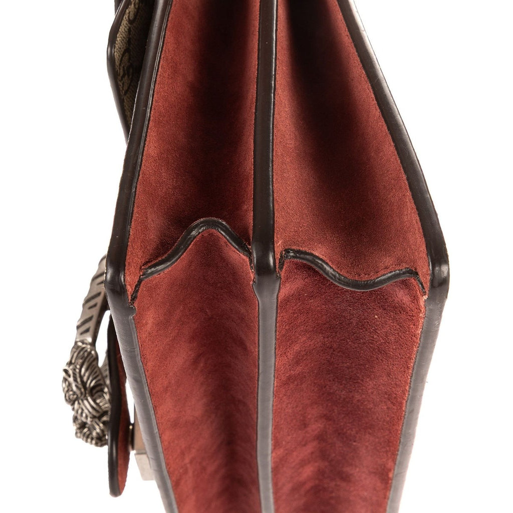 Gucci Blooms Dionysus Beige Burgundy Supreme Canvas Shoulder Bag — view 8