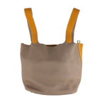 Hermes Picotin Lock T GM Handbag Gray Yellow Silver Hardware — view 5