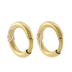 Chanel Hoop Vintage Gold Plated 96 P 22.8 g Earrings