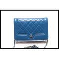 Chanel Quilted Metal Fittings Chain Wallet