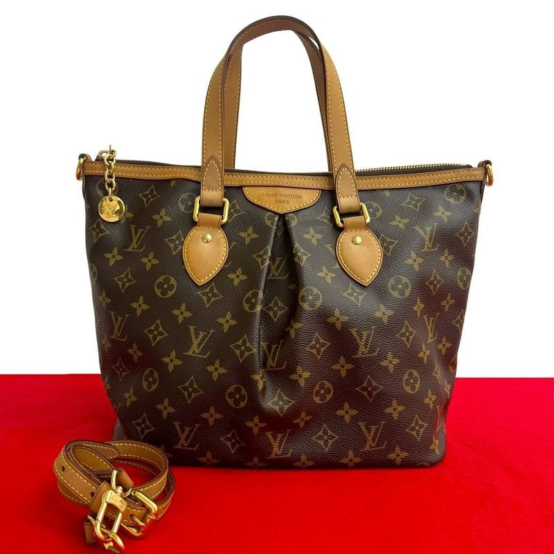 Louis Vuitton Palermo PM Monogram Leather 2-Way Handbag Mini Tote Bag — view 2