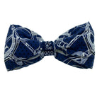 Hermes Silk Headband Turban Navy