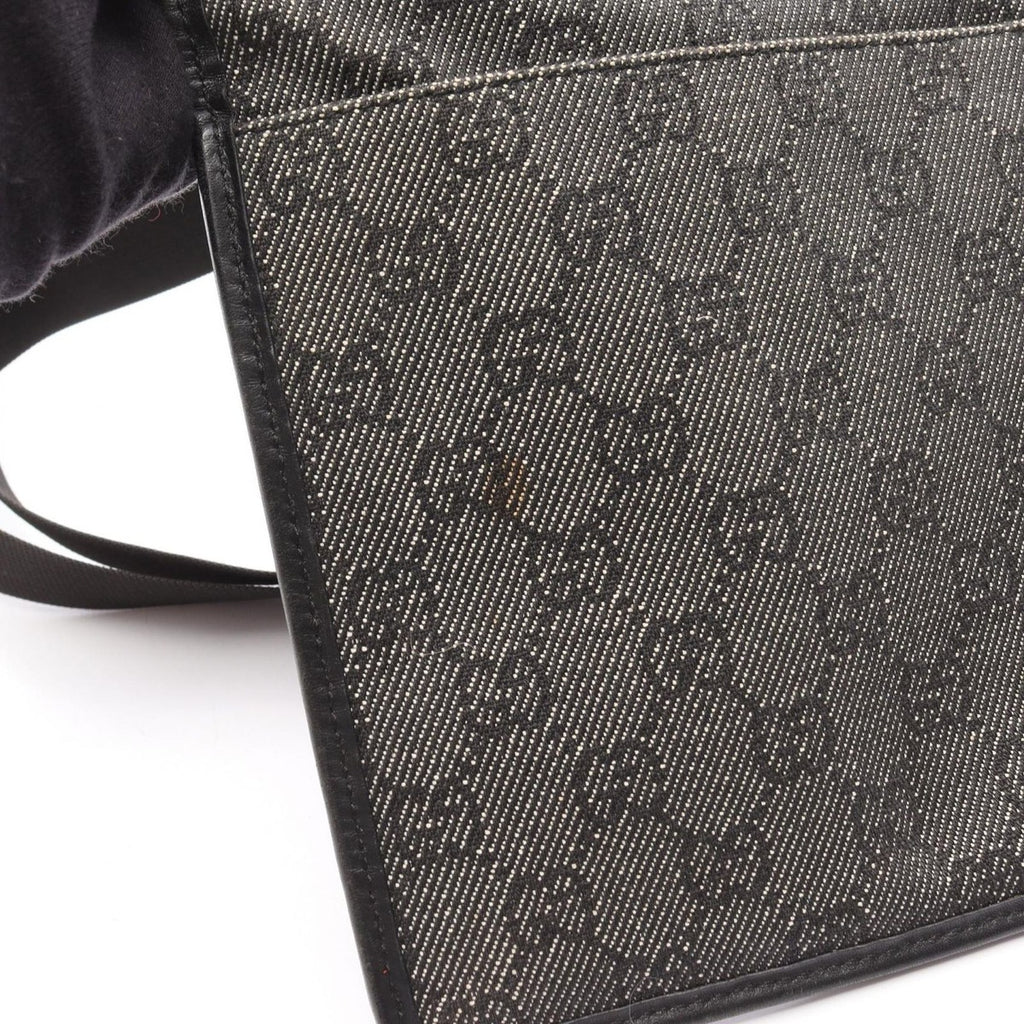 Gucci Shoulder Bag GG Denim Black — view 8