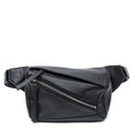 Loewe Small Puzzle Edge Bum Bag Black Calfskin Leather