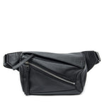 Loewe Small Puzzle Edge Bum Bag Black Calfskin Leather
