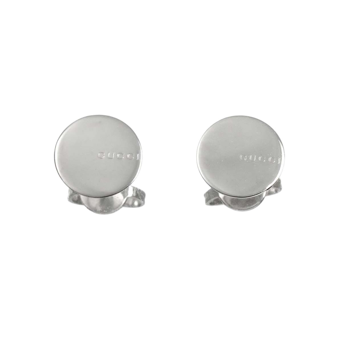 Gucci Earrings 18k WG White Gold 750 Pierced
