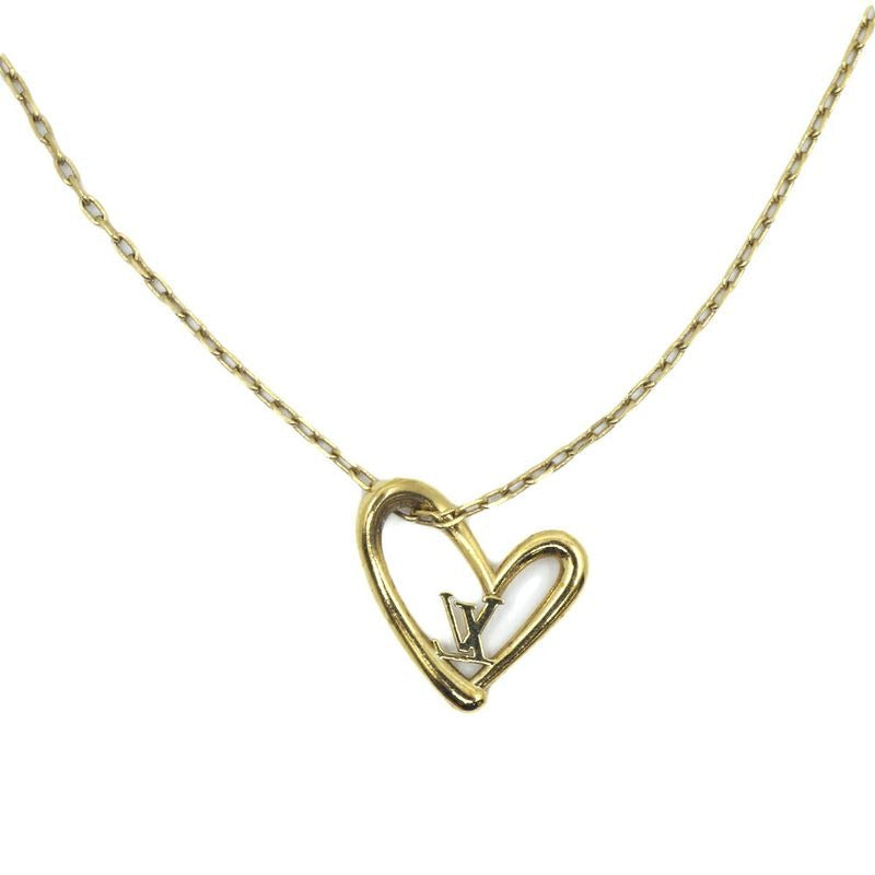 Louis Vuitton Collier Heart Foreign Love Necklace Gold — view 2