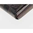 Louis Vuitton Damier Portefeuille Normandy Bifold Long Wallet Brown — view 5