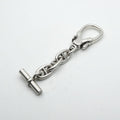 Hermes Chaine D'ancre Key Case Accessory Silver Ring Antique Vintage
