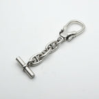 Hermes Chaine D'ancre Key Case Accessory Silver Ring Antique Vintage