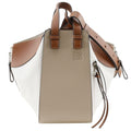 Loewe Hammock Small 2-Way Shoulder Calf Brown White Handbag