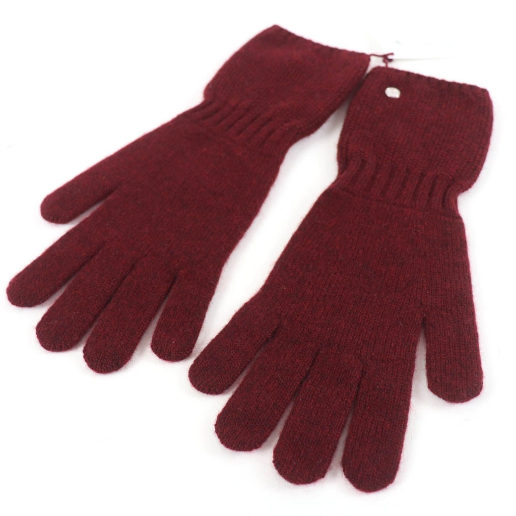 Hermes Gants Heidi Cashmere Silver Series Knit Gloves Gold — view 5