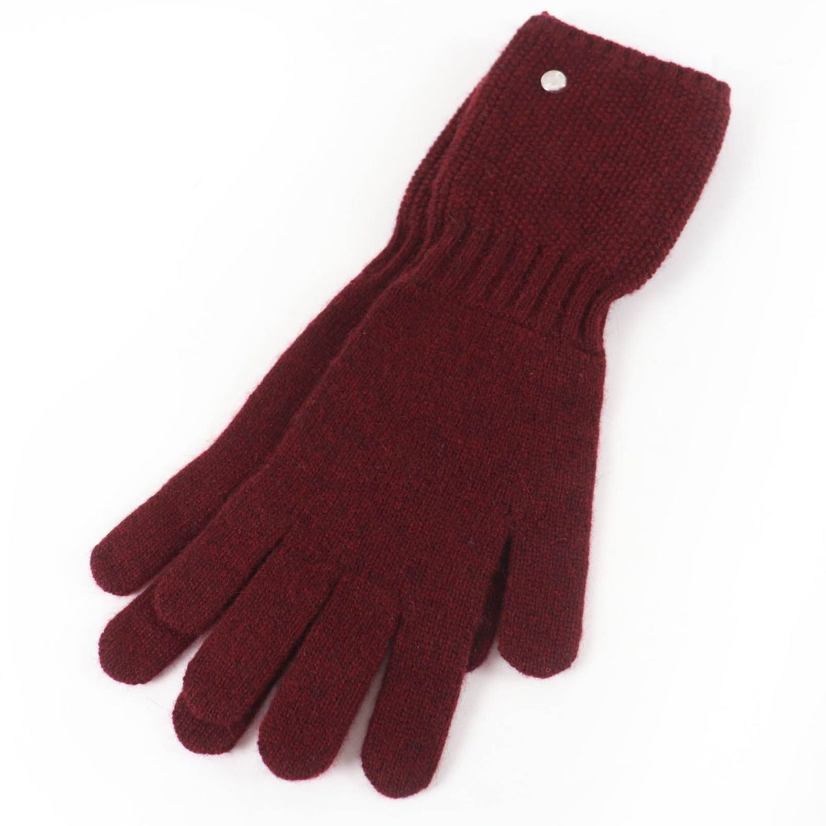 Hermes Gants Heidi Cashmere Silver Series Knit Gloves Gold