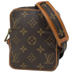Louis Vuitton Mini Danube Crossbody Shoulder Bag Monogram Brown
