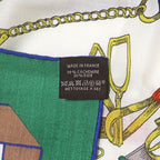 Hermes Carre 140 Chevaux Dechaines Scarf Cashmere Silk — view 8