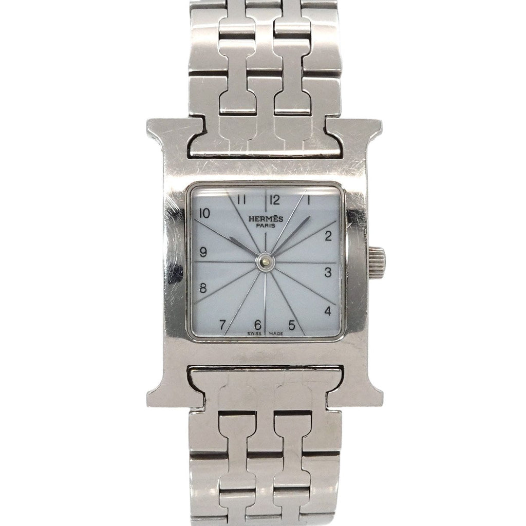 Hermes Watch Hh1 210 White Gray Quartz