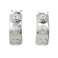 Chanel Three Symbols Diamond Earrings 18k WG White Gold 750 Pierced