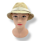 Gucci Bucket Hat Leather GG Canvas Beige — view 2