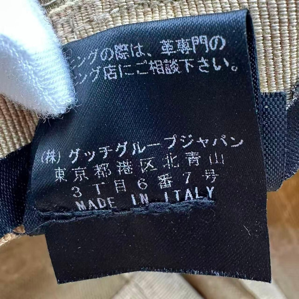 Gucci Bucket Hat Leather GG Canvas Beige — view 7