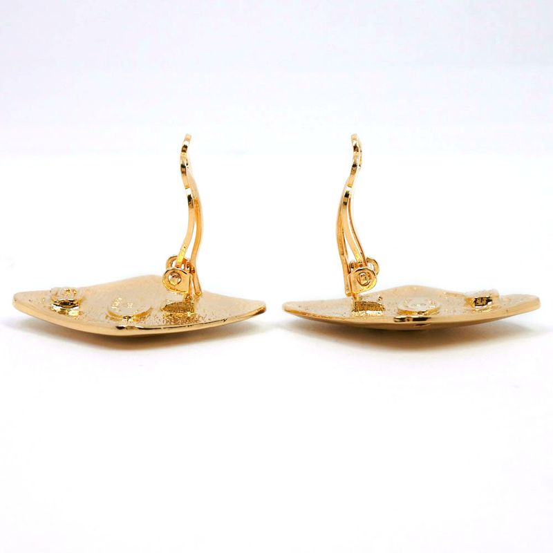 Chanel Coco Mark Gold Plated 18.5 g Earrings — view 6