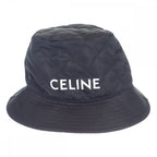 Celine Bucket M 2 aub 0930 C.38 no Hat Nylon Black