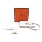 Hermes Carte A Jouet Orfevre Blanc Platine Current Enamel Bracelet Bangle — view 2