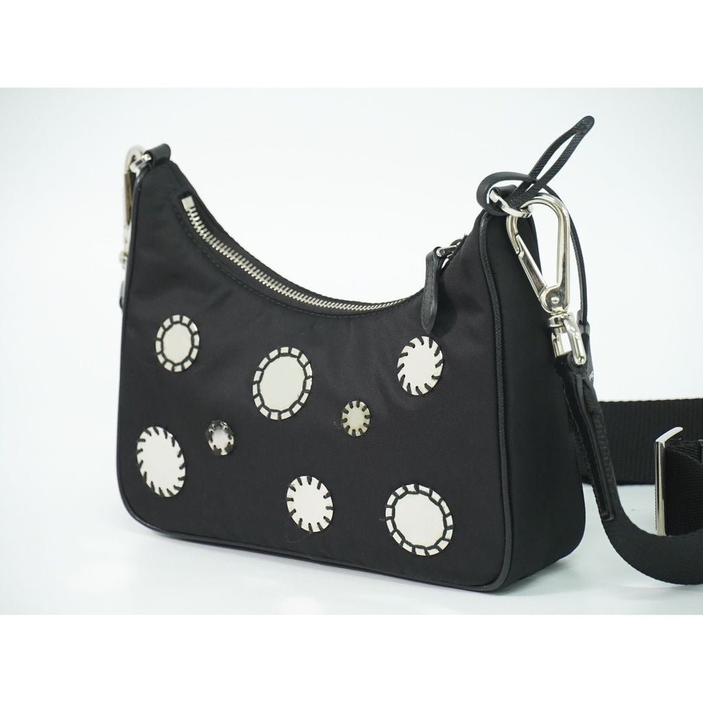 Prada Re Edition Shoulder Bag Pochette Nylon Black — view 2