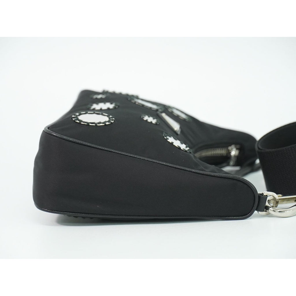 Prada Re Edition Shoulder Bag Pochette Nylon Black — view 5