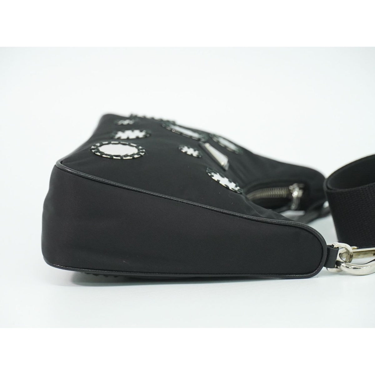 Prada Re Edition Shoulder Bag Pochette Nylon Black — view 5