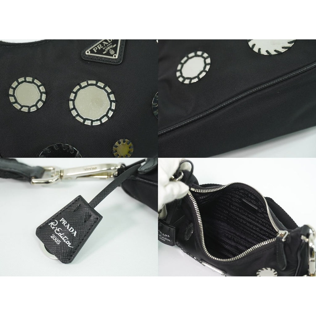 Prada Re Edition Shoulder Bag Pochette Nylon Black — view 7
