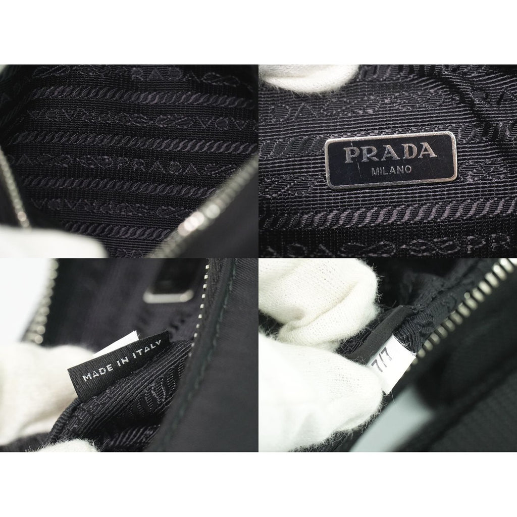 Prada Re Edition Shoulder Bag Pochette Nylon Black — view 9