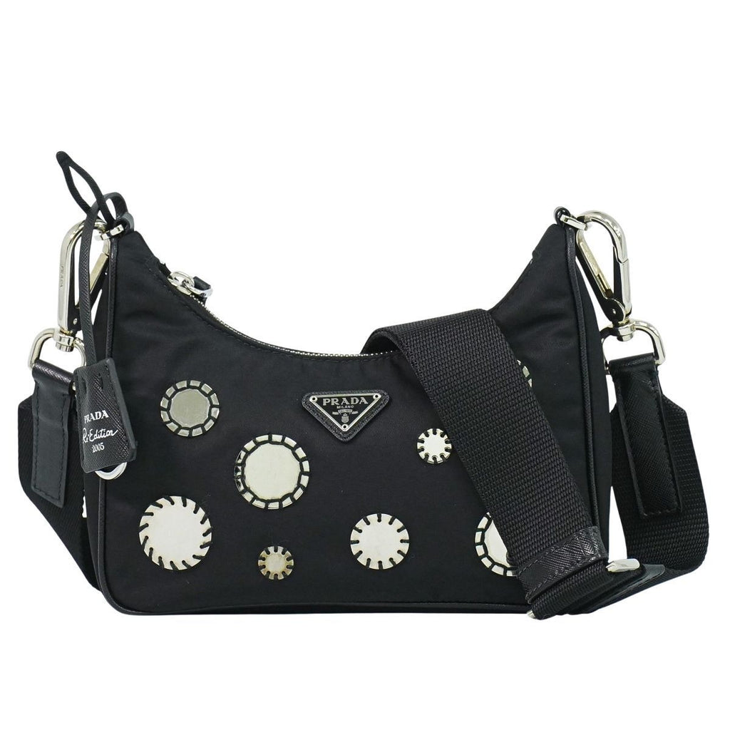 Prada Re Edition Shoulder Bag Pochette Nylon Black