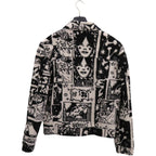 Louis Vuitton Comics Tracker Rm231 VY6 Hoy60 W Wool Nylon Black Grey — view 2
